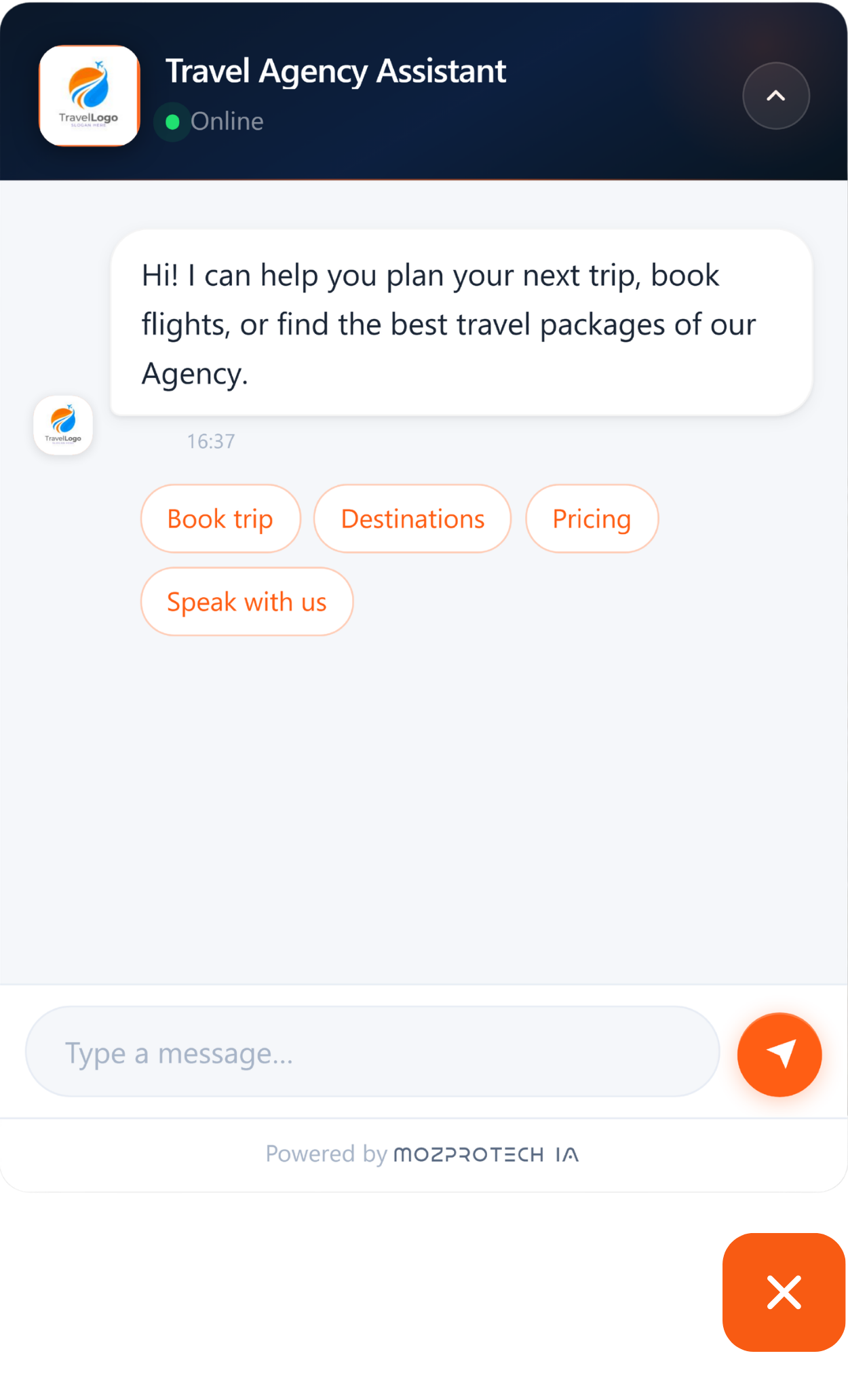 Travel Agency — Divergent IA