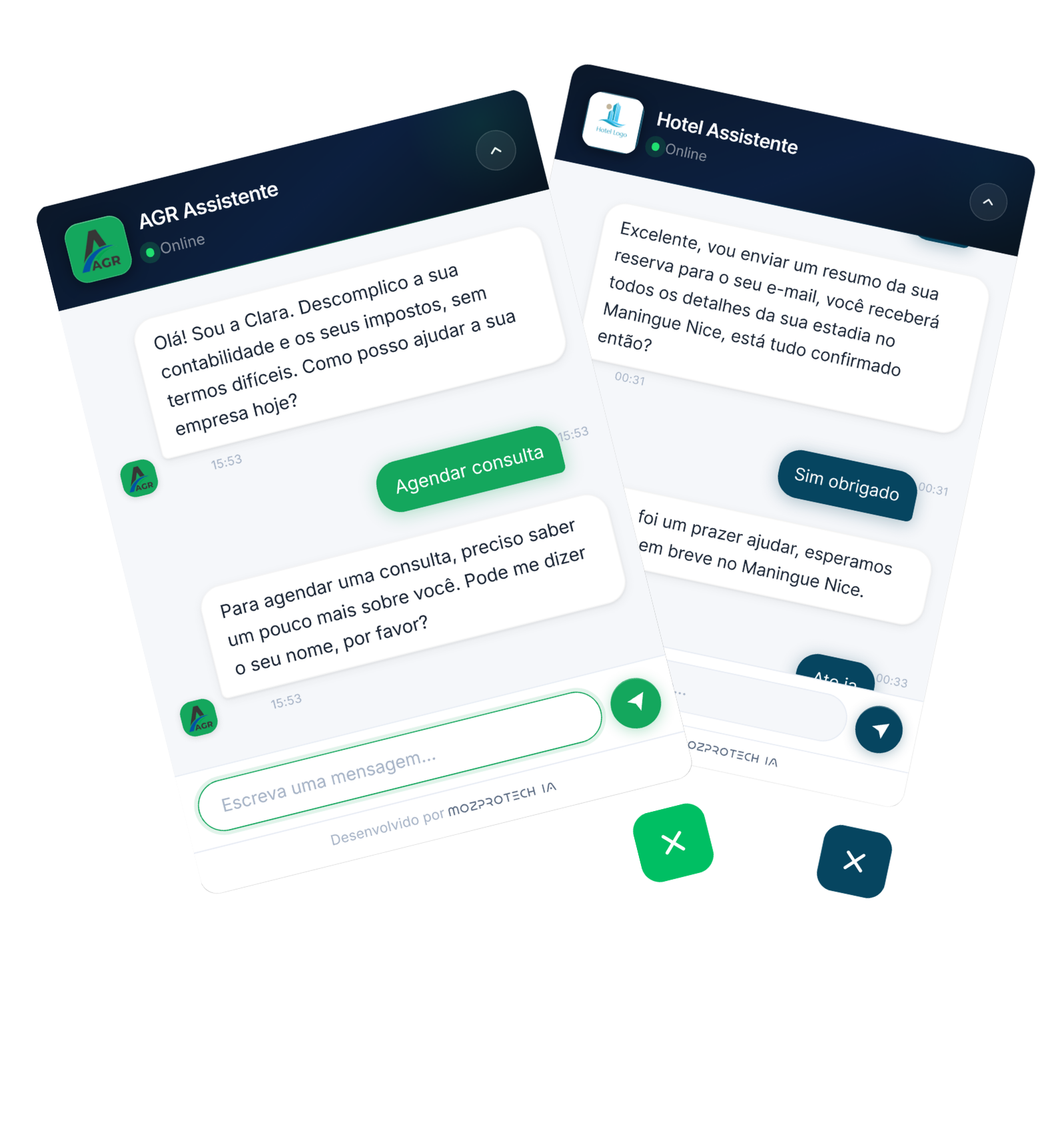 Chatbot inteligente para WhatsApp da MozProTech AI automatizando atendimento ao cliente